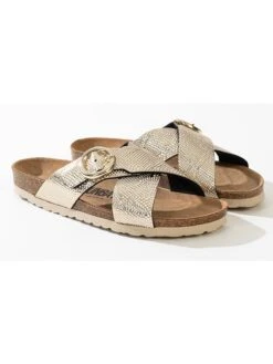 Slippers "Perth" Goudkleurig -Gstar Kleding Winkel sunbay slippers perth goudkleurig 2