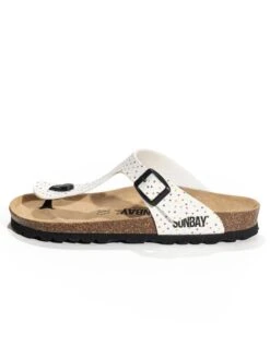 Teenslippers "Camelia" Wit/meerkleurig -Gstar Kleding Winkel sunbay teenslippers camelia wit meerkleurig 2