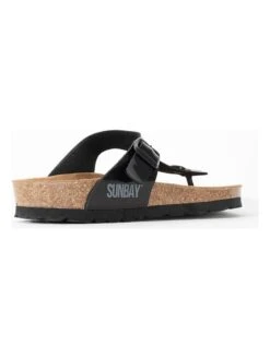 Teenslippers "Camelia" Zwart -Gstar Kleding Winkel sunbay teenslippers camelia zwart 3