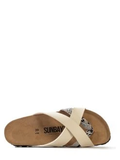 Teenslippers "Ceduna" Crème -Gstar Kleding Winkel sunbay teenslippers ceduna creme 5