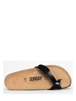Teenslippers "Rita" Zwart -Gstar Kleding Winkel sunbay teenslippers rita zwart 6