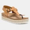 Teenslippers "Yarrow" Lichtbruin -Gstar Kleding Winkel sunbay teenslippers yarrow lichtbruin