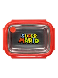 Roestvrijstalen Broodtrommel "Super Mario" Rood - (L)19,5 X (B)14,2 X (H)7,2 Cm -Gstar Kleding Winkel super mario roestvrijstalen broodtrommel super mario rood l 19 5 x b 14 2 x h 7 2 cm 1