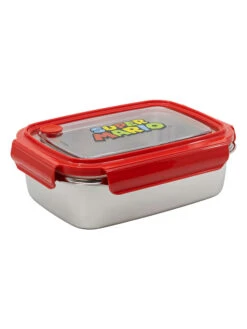 Roestvrijstalen Broodtrommel "Super Mario" Rood - (L)19,5 X (B)14,2 X (H)7,2 Cm -Gstar Kleding Winkel super mario roestvrijstalen broodtrommel super mario rood l 19 5 x b 14 2 x h 7 2 cm 2