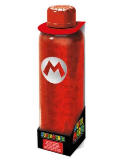 Roestvrijstalen Drinkfles "Super Mario" Rood - 500 Ml