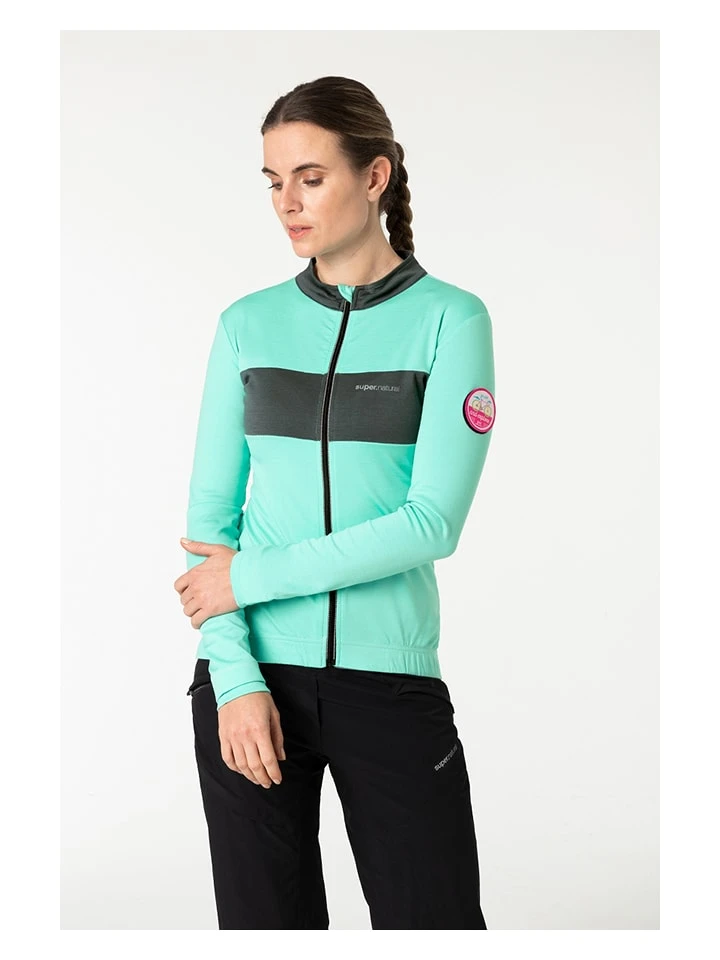 Super.natural Fietsshirt "Grava" Turquoise 4 Super.natural Fietsshirt "Grava" Turquoise - Afbeelding 2