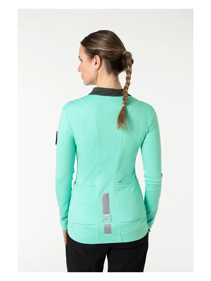 Super.natural Fietsshirt "Grava" Turquoise 6 Super.natural Fietsshirt "Grava" Turquoise - Afbeelding 4