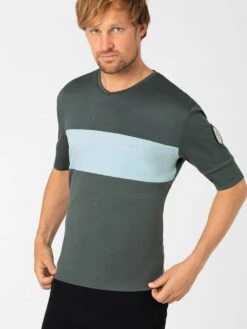 Super.natural Fietsshirt "Gravier" Groen/lichtblauw -Gstar Kleding Winkel super natural fietsshirt gravier groen lichtblauw 1