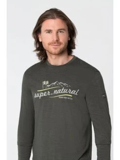 Super.natural Longsleeve "Mountain" Antraciet -Gstar Kleding Winkel super natural longsleeve mountain antraciet 1