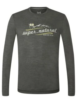 Super.natural Longsleeve "Mountain" Antraciet -Gstar Kleding Winkel super natural longsleeve mountain antraciet 2