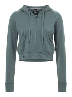 Super.natural Sweatvest "Liquid Flow" Donkergroen -Gstar Kleding Winkel super natural sweatvest liquid flow donkergroen 2