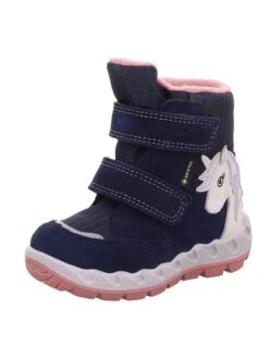 Superfit Leren Winterboots "Icebird" Donkerblauw