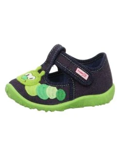 Superfit Pantoffels "Spotty" Donkerblauw/groen