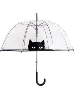 Paraplu "Cat" Transparant/zwart - Ø 85 Cm -Gstar Kleding Winkel susino paraplu cat transparant zwart o 85 cm 1
