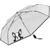 Zakparaplu "Dog Printed" Transparant/zwart - Ø 98 Cm