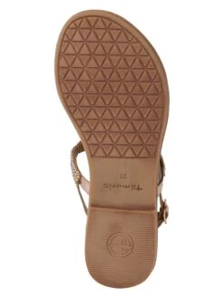 Tamaris Leren Teensandalen Roségoudkleurig -Gstar Kleding Winkel tamaris leren teensandalen rosegoudkleurig 4