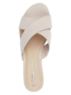 Tamaris Slippers Crème -Gstar Kleding Winkel tamaris slippers creme 3