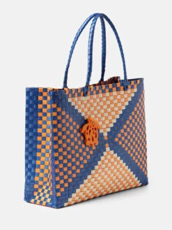 Handtas Blauw/oranje - (L)42 X (B)52 Cm -Gstar Kleding Winkel tatuum handtas blauw oranje l 42 x b 52 cm 1