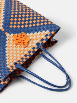 Handtas Blauw/oranje - (L)42 X (B)52 Cm -Gstar Kleding Winkel tatuum handtas blauw oranje l 42 x b 52 cm 3