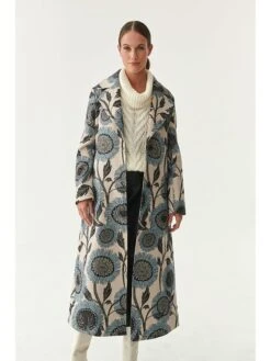 Mantel Beige/lichtblauw -Gstar Kleding Winkel tatuum mantel beige lichtblauw 1