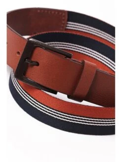 Riem Bruin/donkerblauw/wit -Gstar Kleding Winkel tatuum riem bruin donkerblauw wit 1