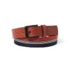 Riem Bruin/donkerblauw/wit -Gstar Kleding Winkel tatuum riem bruin donkerblauw wit