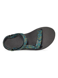 Teva Sandalen "Universal Wildflower" Turquoise/geel -Gstar Kleding Winkel teva sandalen universal wildflower turquoise geel 4