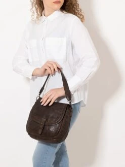 Leren Schoudertas Bruin - (B)24 X (H)24 X (D)9 Cm -Gstar Kleding Winkel the trend leren schoudertas bruin b 24 x h 24 x d 9 cm 4