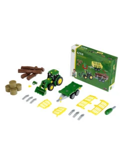 Theo Klein Tractor Met Hout- En Hooiwagen - Vanaf 3 Jaar