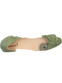 Think! Leren Ballerina's "Balla" Groen -Gstar Kleding Winkel think leren ballerinas balla groen 7
