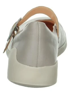 Think! Leren Ballerina's Met Bandje "Duene" Grijs -Gstar Kleding Winkel think leren ballerinas met bandje duene grijs 6