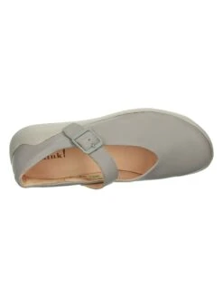 Think! Leren Ballerina's Met Bandje "Duene" Grijs -Gstar Kleding Winkel think leren ballerinas met bandje duene grijs 7