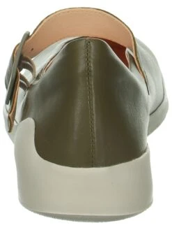 Think! Leren Ballerina's Met Bandje "Duene" Kaki -Gstar Kleding Winkel think leren ballerinas met bandje duene kaki 6