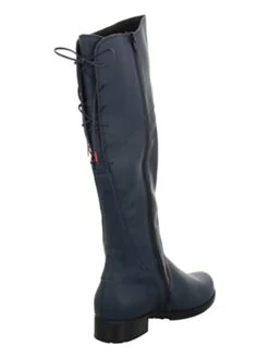 Think! Leren Laarzen "Denk!" Donkerblauw -Gstar Kleding Winkel think leren laarzen denk donkerblauw 3