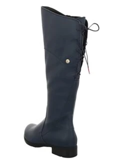 Think! Leren Laarzen "Denk!" Donkerblauw -Gstar Kleding Winkel think leren laarzen denk donkerblauw 4