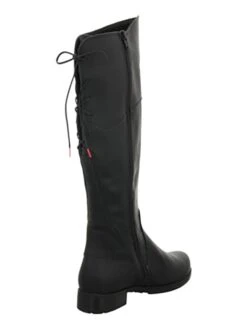 Think! Leren Laarzen "Denk!" Zwart -Gstar Kleding Winkel think leren laarzen denk zwart 3