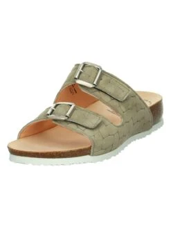 Think! Leren Slippers "Julia" Lichtgroen -Gstar Kleding Winkel think leren slippers julia lichtgroen 1