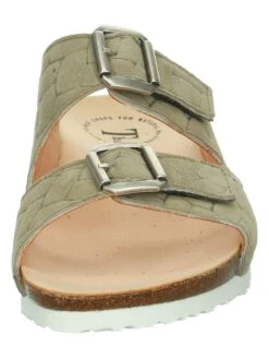 Think! Leren Slippers "Julia" Lichtgroen -Gstar Kleding Winkel think leren slippers julia lichtgroen 2