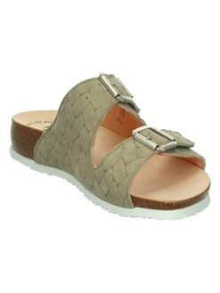 Think! Leren Slippers "Julia" Lichtgroen -Gstar Kleding Winkel think leren slippers julia lichtgroen 3