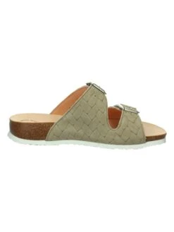 Think! Leren Slippers "Julia" Lichtgroen -Gstar Kleding Winkel think leren slippers julia lichtgroen 4