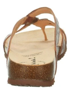 Think! Leren Teenslippers "Julia" Bruin/meerkleurig -Gstar Kleding Winkel think leren teenslippers julia bruin meerkleurig 6