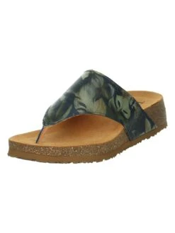 Think! Leren Teenslippers "Koak" Blauw/meerkleurig -Gstar Kleding Winkel think leren teenslippers koak blauw meerkleurig 1