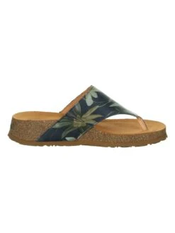 Think! Leren Teenslippers "Koak" Blauw/meerkleurig -Gstar Kleding Winkel think leren teenslippers koak blauw meerkleurig 4