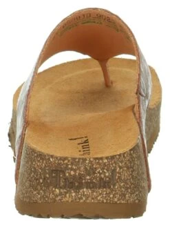 Think! Leren Teenslippers "Koak" Lichtbruin/meerkleurig -Gstar Kleding Winkel think leren teenslippers koak lichtbruin meerkleurig 6