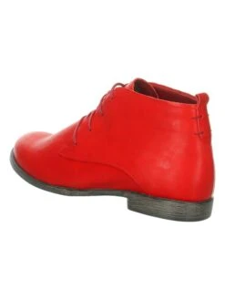 Think! Leren Veterschoenen "Agrat" Rood -Gstar Kleding Winkel think leren veterschoenen agrat rood 4