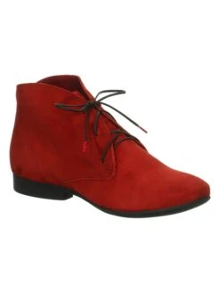 Think! Leren Veterschoenen "Guad 2" Rood -Gstar Kleding Winkel think leren veterschoenen guad 2 rood 1