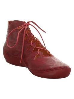 Think! Leren Veterschoenen "Kapsl" Rood -Gstar Kleding Winkel think leren veterschoenen kapsl rood 3