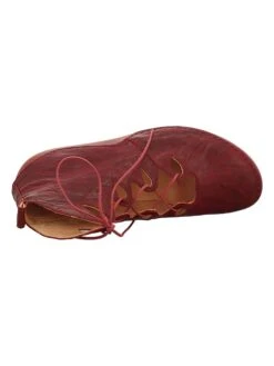 Think! Leren Veterschoenen "Kapsl" Rood -Gstar Kleding Winkel think leren veterschoenen kapsl rood 7