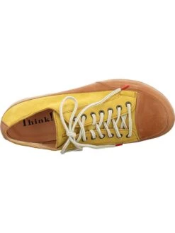 Think! Leren Veterschoenen "King" Geel/lichtbruin -Gstar Kleding Winkel think leren veterschoenen king geel lichtbruin 7