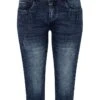 TIMEZONE Capri-spijkerbroek "Dashni" Donkerblauw -Gstar Kleding Winkel timezone capri spijkerbroek dashni donkerblauw